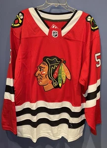 Chicago Blackhawks Trikot Herren Medium Rot NHL Hockey Crawford 50 Adidas Neu Etikett - Bild 1 von 6