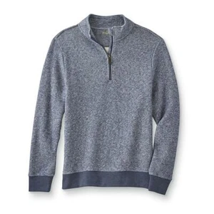 Top de mezclilla oscura para hombre 1/4 cremallera talla grande vida al aire libre nuevo con etiquetas - Imagen 1 de 2