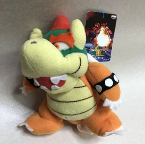 Super Mario 64 Bowser Plush Banpresto 1996 tagged Nintendo Japan N64 NEW w/tag - Picture 1 of 7