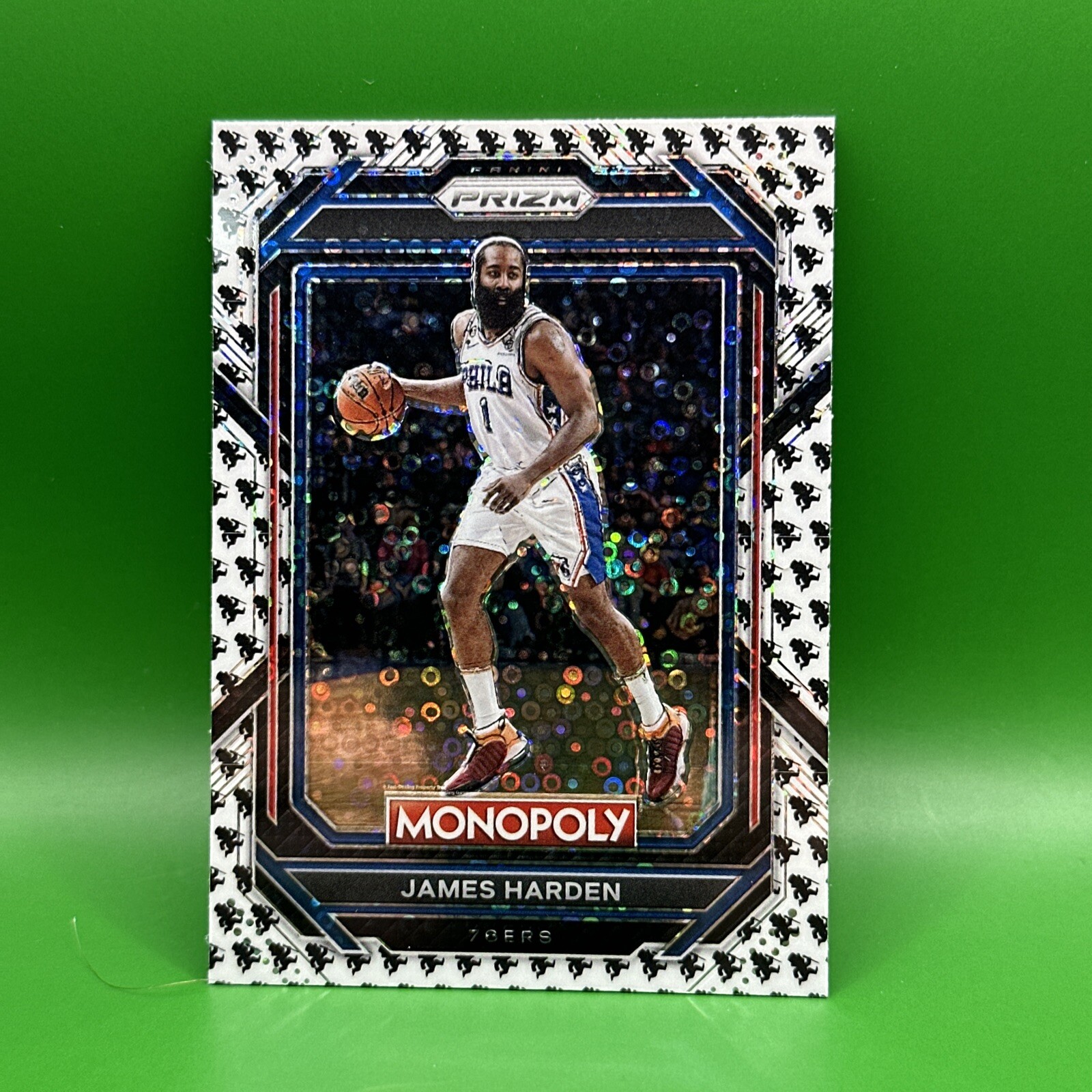 2022-23 Prizm Monopoly NBA James Harden Running Mr Monopoly Man SSP #68