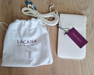 Lascana Ladies Ivory White Mini Shoulder Bag Mobile Phone Bag NEW Rrp £29 - Picture 1 of 5