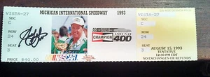 Harry Gant autograph Signed ticket 1993 Michigan Speedway unused ticket - Picture 1 of 1