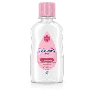 Johnson's Baby Oil, Pure Mineral Oil to Prevent Moisture Loss, Hypoallergenic... - Image 1 of 4