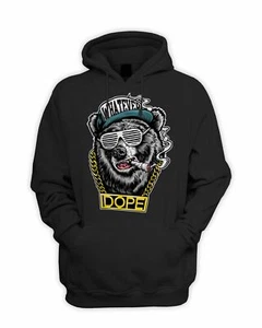 Hip Hop Dope Bear Men's Hoodie - Hooded Sweatshirt Swag - Picture 1 of 4