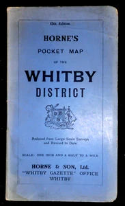 Horne's Pocket Map of the Whitby District (c1910) Gall & Inglis, Yorkshire Map - Picture 1 of 3