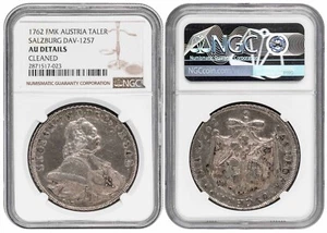 i-650164 Austria Salzburg 1 Thaler 1762 FMK. NGC AU Details - Picture 1 of 2