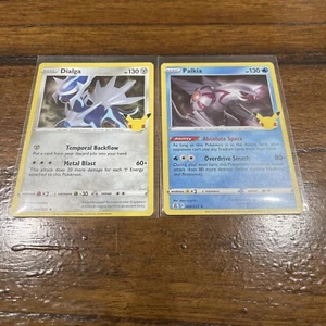 Pokémon TCG Celebrations Cards Dialga 20/25 & Palkia 4/25 Holo NM - Picture 1 of 1