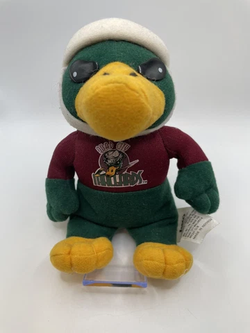 Quad City Mallards Mo Mallard Mascot Beanie Doll 6.5" UHL defunct Cover