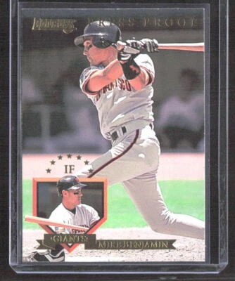 Mike Benjamin 1995 Donruss Press Proofs San Francisco Giants #546 /2000 - Image 1 of 2