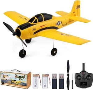 WLtoys A210 4CH RC Plane, 2.4GHZ T28 Trojan RC Airplane, Gifts for Adults Boys - Picture 1 of 7