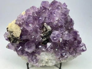 Large Amethyst Quartz Crystal Cluster Points with Stand US Seller! Free Ship! - Picture 1 of 5