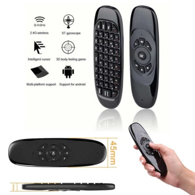 C120 RGB 7 Backlight Fly Air Mouse Wireless Backlit Keyboard 2.4G Remote Control - Image 1 of 4