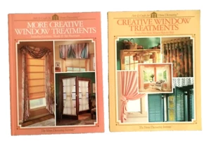 Lot 2 Arts and Crafts for Home Decorating More Creative Window Treatments 1990s - Imagen 1 de 8