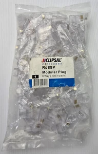 CLIPSAL RJ88P Actassi RJ45 Plug Cat5e Stranded Cable 8 Way (Pack 100) NEW Sealed - Photo 1/1