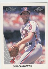 TOM CANDIOTTI /20 LEAF MEMORIES 1990 90 BUYBACK SILVER INDIANS #55 2012 12