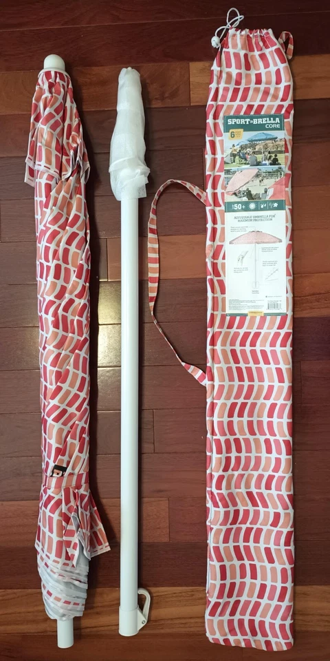 Paraguas de playa Sport-Brella Core ventilado UPF 50+ (6 pies) naranja Foto 1 de 4