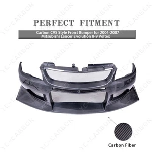 Carbon CVS Style Front Bumper for 2004-2007 Mitsubishi Lancer Evo 8-9 Voltex - Bild 1 von 24