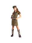 Teen Army Girl Costume
