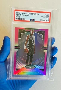 2019 Panini Chronicles KEVIN DURANT PINK Prizm #508 PSA 10 Gem Mint Clean Slab! - Picture 1 of 3