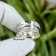 925 Sterling Silver Ring Spinner Handmade Ring Meditation Jewelry PA17