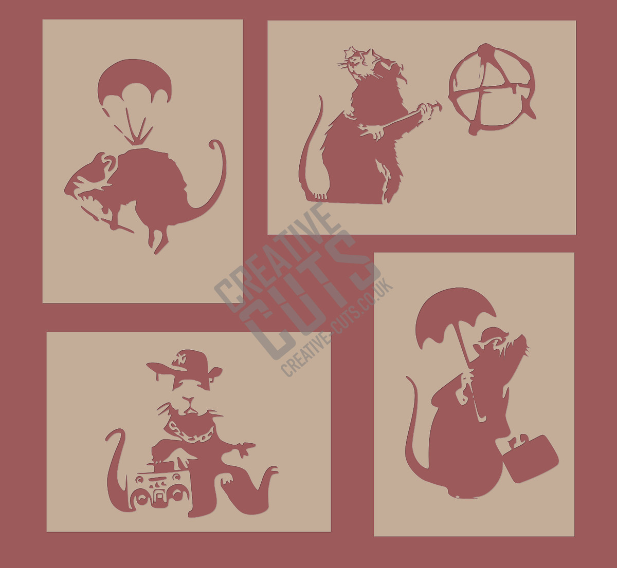 FINGERINSPIRE 36 Graffiti Schablonen Set - Buchstaben Und Zahlen Vorlagen