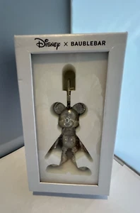 Disney Baublebar Mickey Mouse Silver Tone Bag Charm - Picture 1 of 9