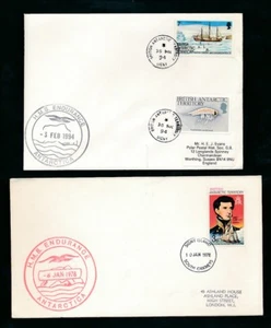 ANTARCTIC BAT SHIP HMS ENDURANCE SIGNY ISLAND 2 ITEMS 1978 + 1994 - Picture 1 of 2