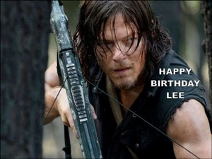 A4 DARYL THE WALKING DEAD ESSBARER TORTENAUFLEGER ZUCKERGUSS GEBURTSTAG - Bild 1 von 1