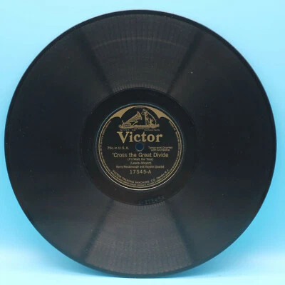 Edna Brown, James F Harrison - Cross The Great Divide & When The Maple 78 RPM - Image 1 of 4
