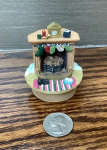 Our America Teeny Toppers Christmas Fireplace Candle Jar Topper - Picture 1 of 7