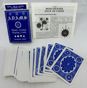 NEU ~ OFFEN ~ Adams Pranks & Magic A5590 Mind Reader's Kartendeck Pack - Bild 1 von 5