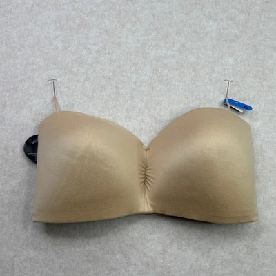 Nuevo sujetador Bali sin tirantes convertible 7 formas de usar beige desnudo acolchado inalámbrico XL Foto 1 de 4