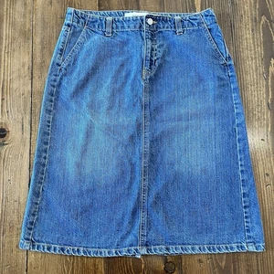 Vintage GAP Y2K Denim Blue Jean Pencil Skirt Womens Size 10 - Picture 1 of 3