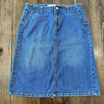 Falda lápiz vaquera vintage GAP Y2K azul denim para mujer talla 10 Foto 1 de 3