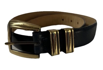 Brighton Dark Navy Blue Belt 45214 Made In USA — 第 1/4 张图片