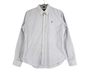 Camisa Ralph Lauren Mujer Informal Calce Ajustado Manga Larga Talla 8-M - Imagen 1 de 8