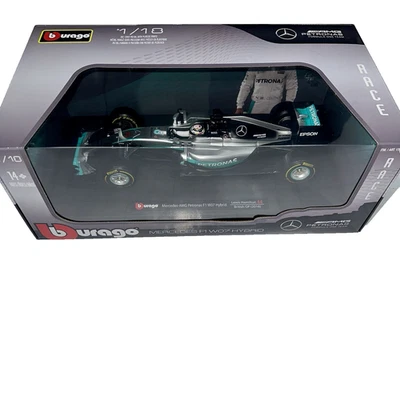 Bburago Mercedes-AMG Petronas F1 W07 Hybrid Lewis Hamilton #44 British GP 2016 - Image 1 of 4