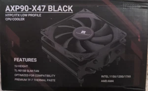 Thermalright AXP90-X47 Black CPU Cooler Low Profile HTPC ITX Cooling Fan New - Picture 1 of 4