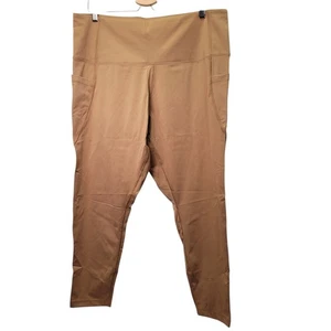 Core 10 leggings yoga donna quasi nudi non trasparenti vita alta cammello taglia 3X - Foto 1 di 10