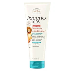 Aveeno Kids Coily Hair Leave-In Conditioner - Detangles, Moisturizes, 8 fl oz - Picture 1 of 8