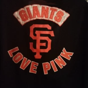 Victoria Secret Pink San Francisco Giants Women Black White Jersey Classic Large - Picture 1 of 3