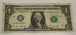 $1.00 2013 Star B Series Federal Reserve Note - Picture 1 of 2