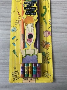 Vintage 1993 Yikes! Rounds 5 HB #2 Pencils Berol Multi-Colored Pack (SEALED) - Bild 1 von 5