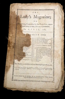 📜 1784 Lady’s Magazine London Robin Hood, Ornithology, Poetry & Music Issue - Image 1 of 4