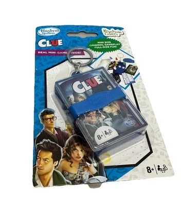Hasbro Clue Keychain Mini Game Full Size Fun Travel Portable Mystery Game NEW - Image 1 of 2