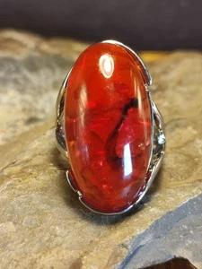 Damen Ring in Silber Gr 59 Cocktailring auffällig groß zeitlos modern - Picture 1 of 6