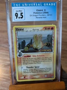 2006 Pokemon EX Dragon Frontiers Elekid Reverse Holo #48 CGC Gem Mint 9.5/10 - Picture 1 of 2