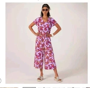 Kim & Co Brasilien Trikot Dolman Ärmel Gaucho Overall Petite Lilac XS QVC BRANDNEU MIT ETIKETT - Bild 1 von 5