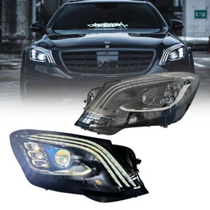 Upgrade LED Headlights For 2014-2017 Mercedes-Benz S-Class W222 DRL Front Lamps - Imagen 1 de 19