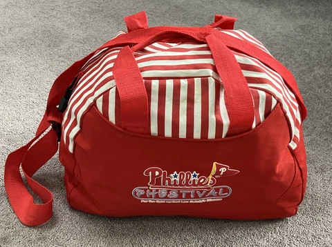 “PHILADELPHIA PHILLIES” PHESTIVAL /SOUTHWEST AIRLINE LARGE DUFFLE BAG-RARE! Cover